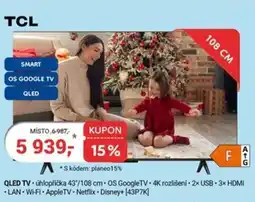 Planeo Elektro TCL QLED TV nabídka