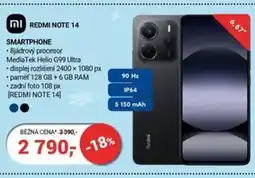 Planeo Elektro REDMI Note 14 smartphone nabídka