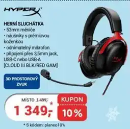 Planeo Elektro HYPERX Herní sluchátka nabídka
