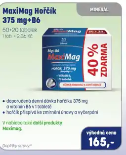 PharmaPoint MaxiMag Hořčík 375 mg+B6 nabídka