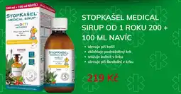 Alphega Lékárna Stopkašel medical sirup od 1 roku nabídka