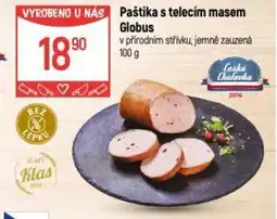 Globus Paštika s telecím masem Globus nabídka