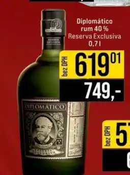 Jip Diplomático rum 40 % Reserva Exclusiva 0,7 l nabídka