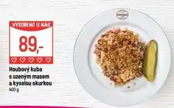 Globus Houbový kuba s uzeným masem a kyselou okurkou nabídka