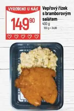 Globus Vepřový řízek s bramborovým salátem nabídka