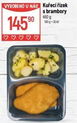 Globus Kuřecí řízek s brambory nabídka