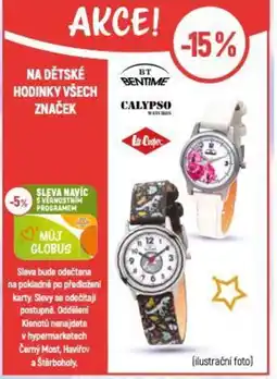 Globus Na dětské hodinky všech značek nabídka