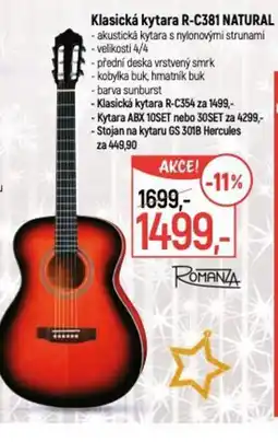 Globus Klasická kytara R-C381 Natural nabídka