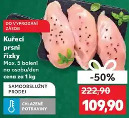 Kaufland Kuřecí prsní rizky nabídka