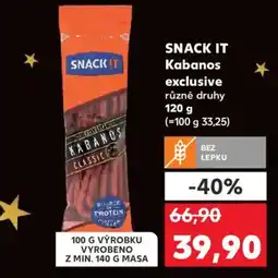 Kaufland SNACK IT Kabanos exclusive nabídka