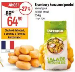 Globus Brambory konzumní pozdní nabídka