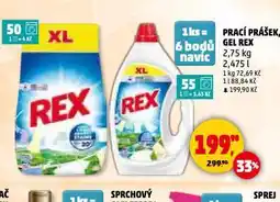 Penny Market Rex prací prášek nabídka