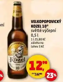 Penny Market Pivo velkopopovický kozel nabídka