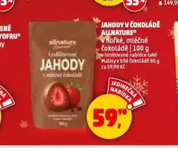 Penny Market Jahody v čokoládě allnature nabídka