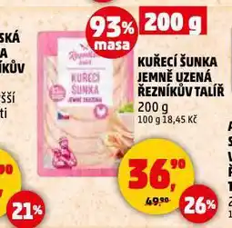 Penny Market Kuřecí šunka jemně uzená nabídka