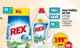 Penny Market Rex prací gel nabídka