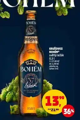 Penny Market Pivo krušovice bohém nabídka