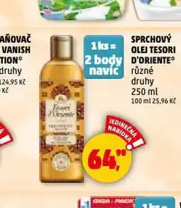 Penny Market Tesori d'oriente sprchový olej nabídka