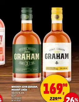 Penny Market John graham medový likér nabídka