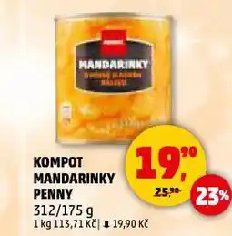Penny Market Kompot madarinky nabídka