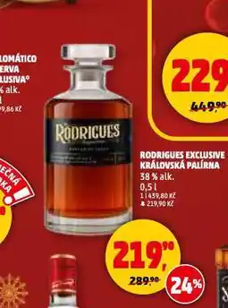 Penny Market Rodrigues exclusive královská palírna nabídka