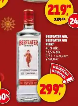 Penny Market Beefeater gin nabídka