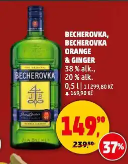Penny Market Becherovka orange & ginger nabídka
