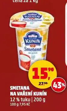 Penny Market Kunín smetana na vaření nabídka