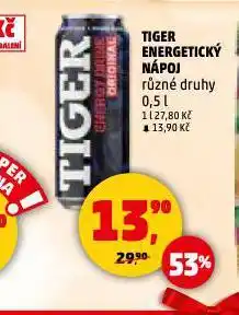 Penny Market Tiger energy drink nabídka