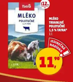 Penny Market Mléko trvanlivé polotučné nabídka