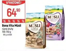 Globus Bona Vita Müsli nabídka