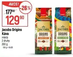 Globus Jacobs Origins Káva mletá nabídka