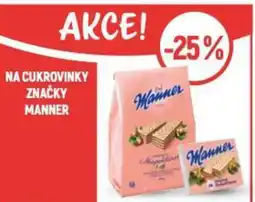 Globus Na cukrovinky značky Manner nabídka