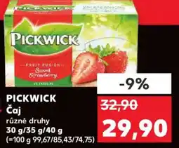 Kaufland PICKWICK Čaj nabídka
