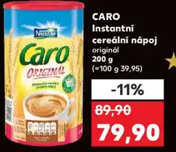 Kaufland CARO Instantní cereální nápoj originál nabídka