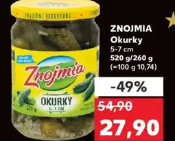 Kaufland ZNOJMIA Okurky nabídka