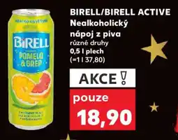 Kaufland BIRELL/BIRELL ACTIVE Nealkoholický nápoj z piva nabídka