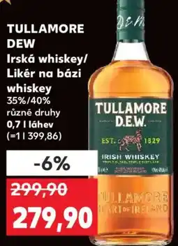 Kaufland TULLAMORE DEW Irská whiskey/ Likér na bázi whiskey 35%/40% nabídka