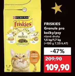 Kaufland FRISKIES Granule pro kočky/psy nabídka