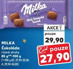 Kaufland MILKA Čokoláda nabídka