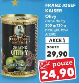 Kaufland FRANZ JOSEF KAISER Olivy nabídka