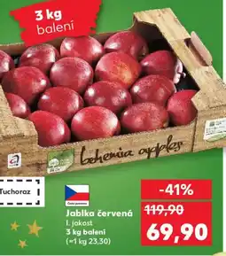 Kaufland Jablka červená nabídka