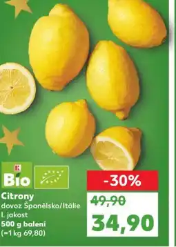 Kaufland Citrony dovoz Španělsko/Itálie nabídka