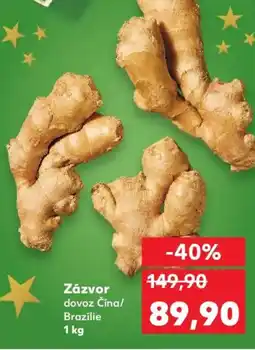 Kaufland Zázvor dovoz Čína/ Brazílie nabídka
