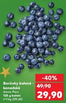 Kaufland Borůvky balené - kanadské dovoz Peru nabídka