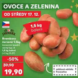 Kaufland Brambory červené nabídka