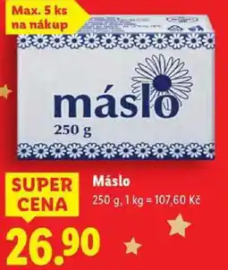 Lidl Máslo, 250 g nabídka