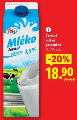 Lidl Čerstvé mléko polotučné, 1 l nabídka