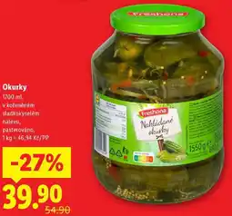 Lidl Okurky, 1700 ml nabídka