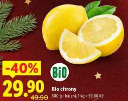 Lidl Bio citrony, 500 g nabídka